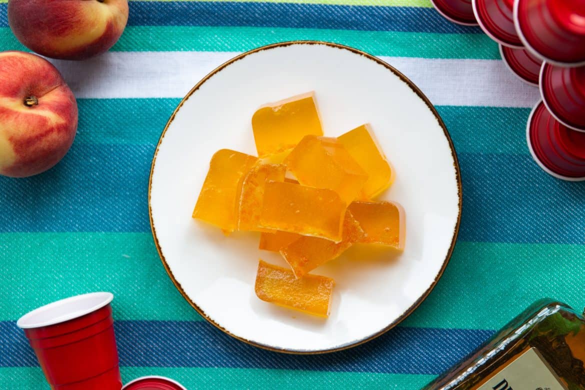 Amaretto Peach Jello Shots Liquid Culture