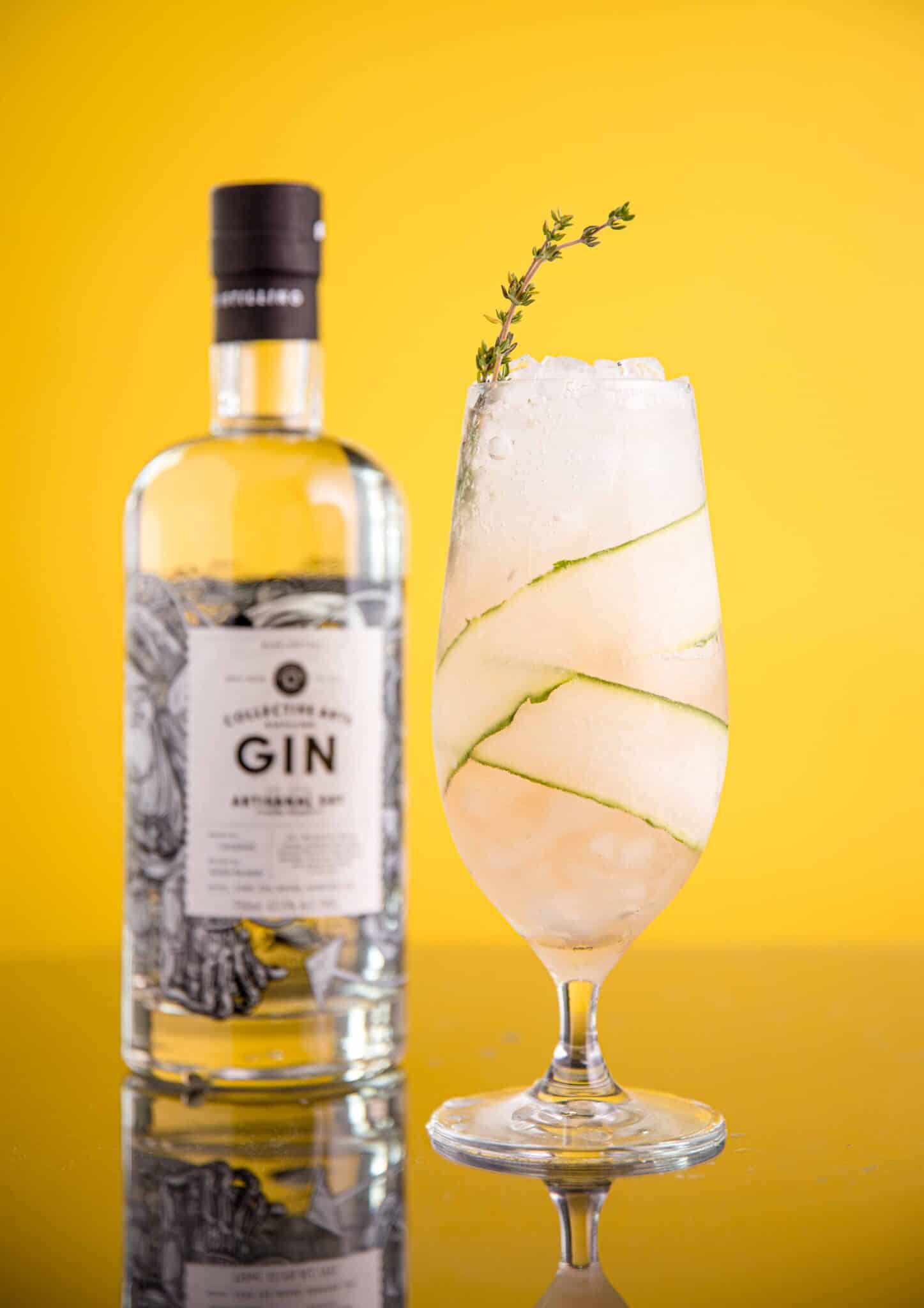 Fancy Cucumber Thyme Gin and Tonic Liquid Culture