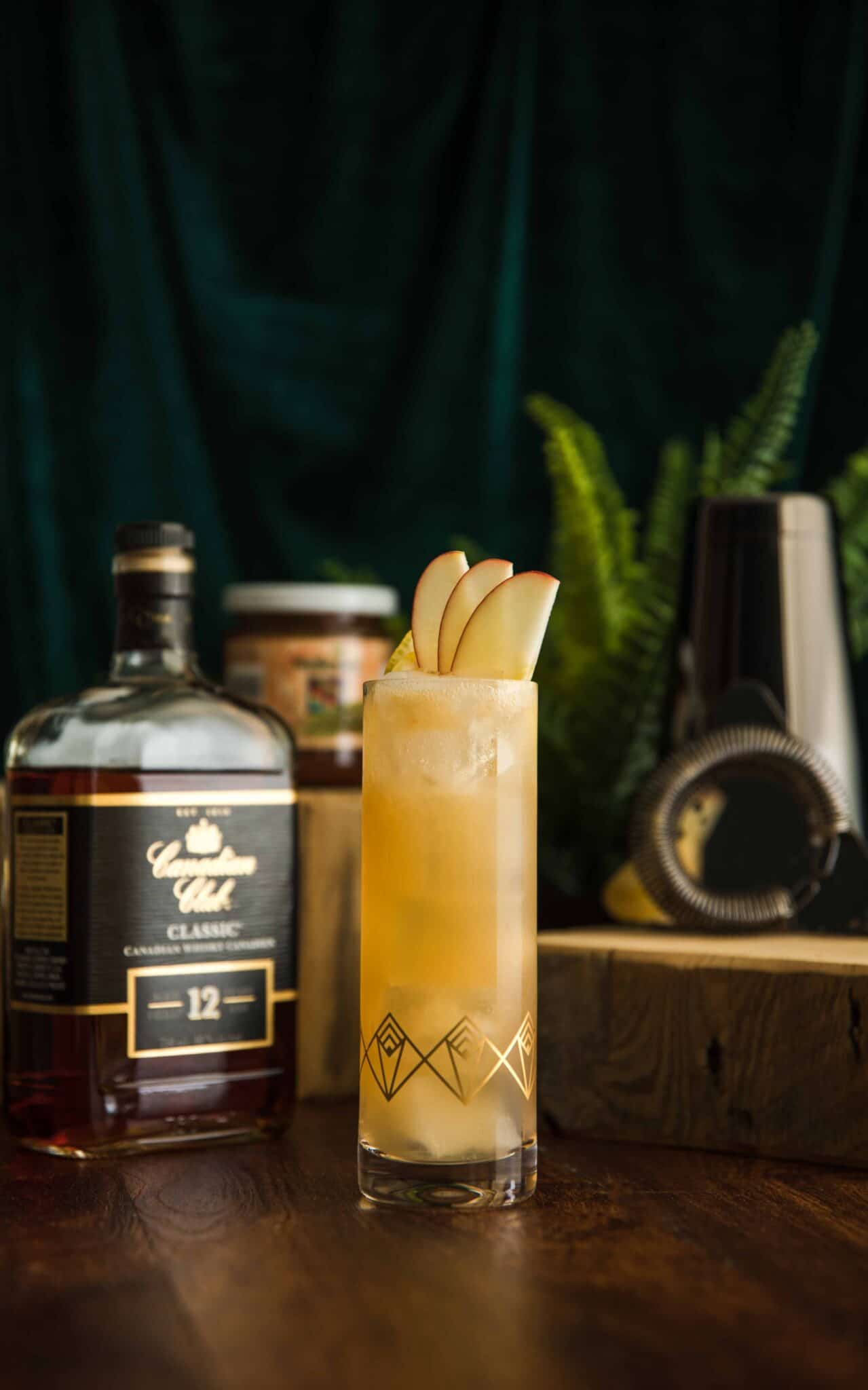 Apple Butter and Coconut Rye Whisky Cocktail featuring Canadian Club