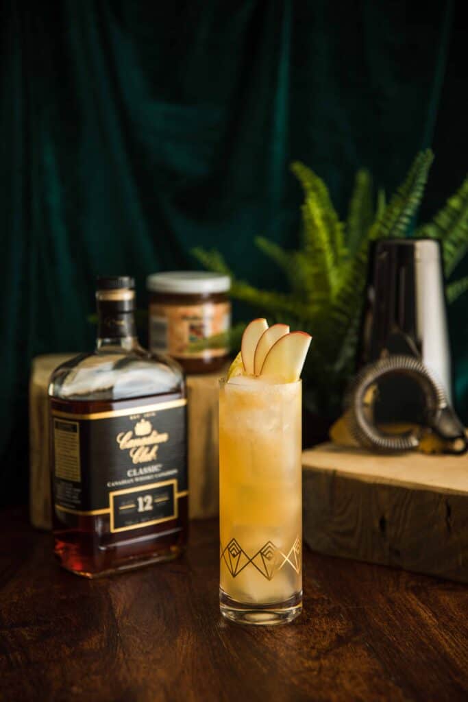 Apple Butter and Coconut Rye Whisky Cocktail featuring Canadian Club