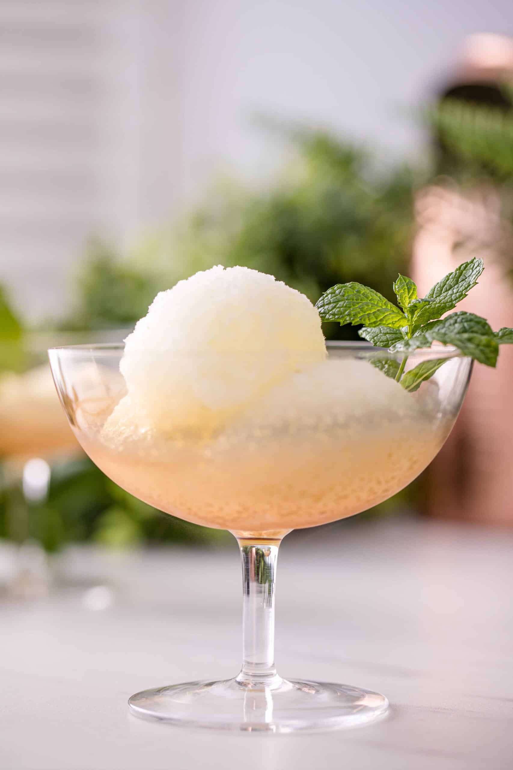 Cachaca Mint Lime Sorbet - Caipirinha Sorbet Recipe | Liquid Culture