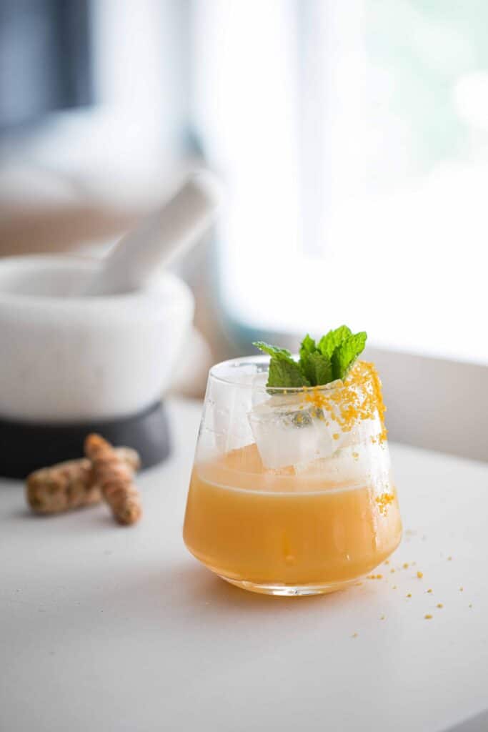 Turmeric Coconut Rum Cocktail Liquid Culture